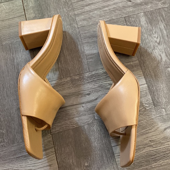 Heeled Sandals, Tan - Picture 3 of 6